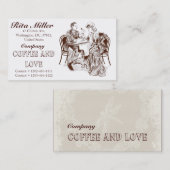 Koffie en liefde visitekaartje (Voorkant / Achterkant)