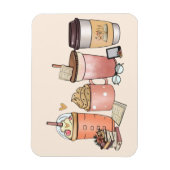 Koffie en Literatuur Magneet (Verticaal)