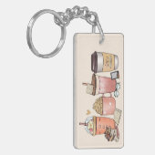 Koffie en Literatuur Sleutelhanger (Voorkant Links)