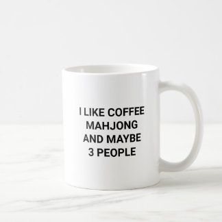 Koffie- en mahjongliefhebber grappige mahj koffiemok
