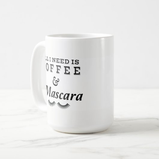 Koffie en Mascara Koffiemok (Voorkant links)