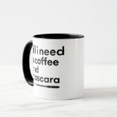 Koffie en Mascara Mok (Voorkant links)