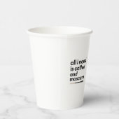 Koffie en Mascara Papieren Bekers (Rechts)