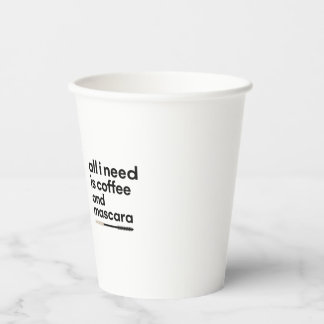 Koffie en Mascara Papieren Bekers