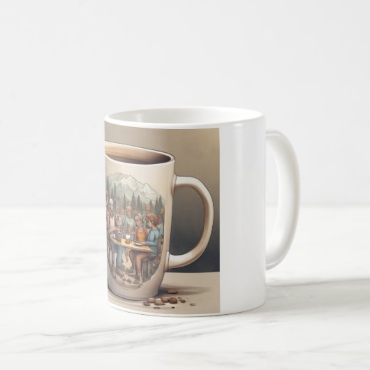 Koffie en mededogen Mok: uw dagelijkse dosering Koffiemok (Voorkant rechts)