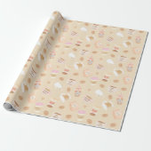 Koffie en Melk Cadeaupapier (Uitgerold)
