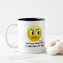 Koffie- en middentingers (emoji) Mok koffie