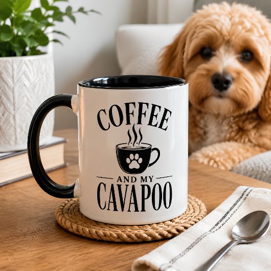 Koffie en Mijn Cavapoo Mok voor Hondenliefhebbers