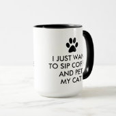 Koffie en mijn grote kat mok (Voorkant rechts)