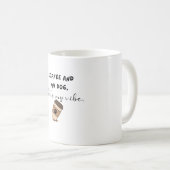 Koffie en Mijn Hond Sfeer Grappige Hond Moeder Mok (Voorkant rechts)