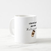 Koffie en Mijn Hond Sfeer Grappige Hond Moeder Mok (Voorkant links)