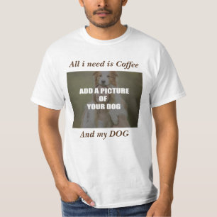 Koffie en mijn hond Sierkussen T-shirt