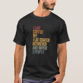 Koffie en mijn platte beklede rugleuning 3 persone t-shirt (Voorkant)