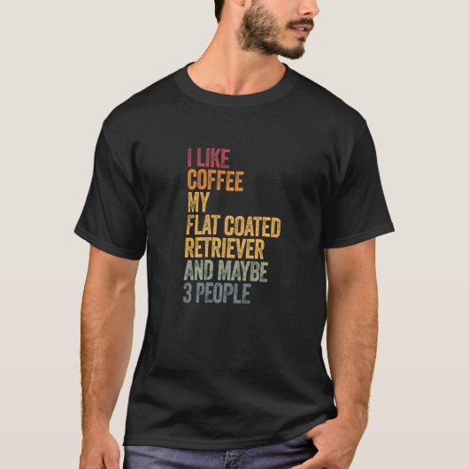 Koffie en mijn platte beklede rugleuning 3 persone t-shirt (Voorkant)