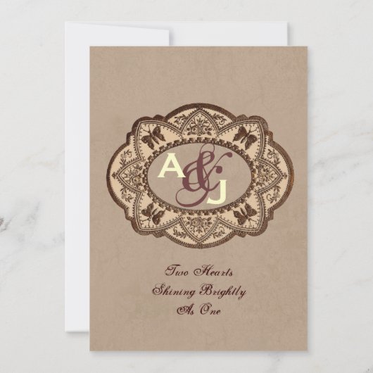 Koffie en  monogram chocolade kaart (Achterkant)