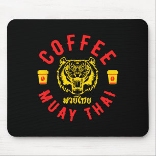 Koffie en Muay Thai Grappig Mma Kickbokscadeau Muismat