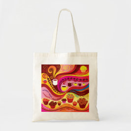 Koffie en Muffins Patroon Tote Bag