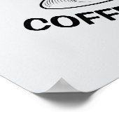 Koffie en muziek poster (Hoek)