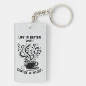 Koffie en Muziek Sleutelhanger (achterkant)