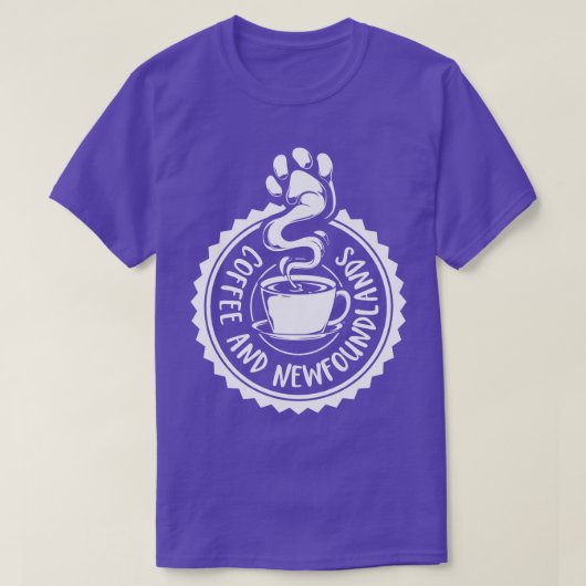 Koffie en Newfoundland Newfoundland T-shirt (Design voorkant)