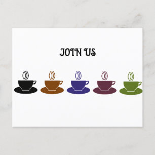 KOFFIE EN OMZETTING AANKONDIGINGSKAART