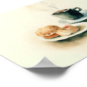 Koffie en ontbijt schilderij poster (Hoek)