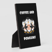 Koffie en pinguïns fotoplaat (Zijkant)