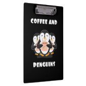 Koffie en pinguïns klembord (Rechts)