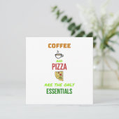 Koffie en Pizza Kaart (Staand voorkant)