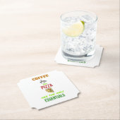 Koffie en Pizza Kartonnen Onderzetters (Insitu)