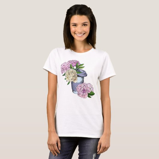 Koffie en pony's t-shirt (Voorkant volledig)