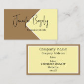 Koffie en room vet minimalistisch Visitekaartje (Voorkant / Achterkant)