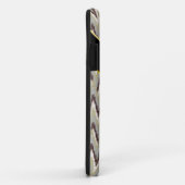 Koffie- en Sage-iKat ZigZag-patroon Case-Mate iPhone Case (Achterkant/rechts)