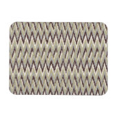 Koffie- en Sage-iKat ZigZag-patroon Magneet (Horizontaal)