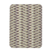 Koffie- en Sage-iKat ZigZag-patroon Magneet (Verticaal)