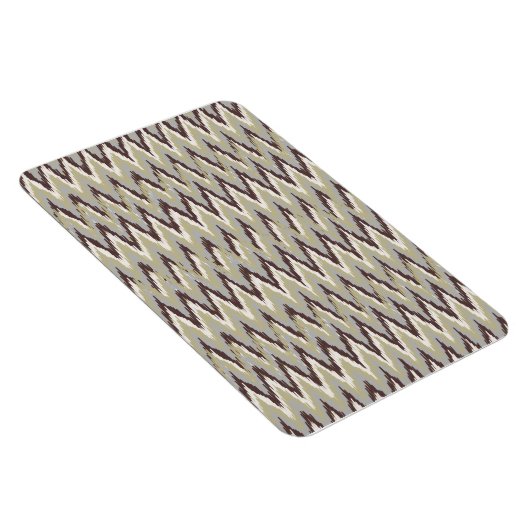 Koffie- en Sage-iKat ZigZag-patroon Magneet (Rechterzijde)