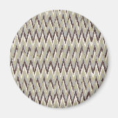 Koffie- en Sage-iKat ZigZag-patroon Magneet (Voorkant)