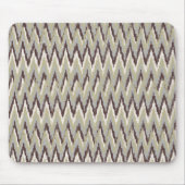 Koffie- en Sage-iKat ZigZag-patroon Muismat (Voorkant)