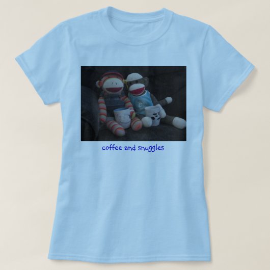 Koffie en smokkel t-shirt (Design voorkant)