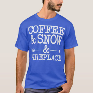 Koffie en sneeuw en vervanging t-shirt