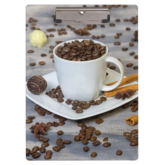 Koffie en specerijen klembord (Voorkant)