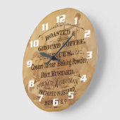 koffie en specerijen — unieke keuken grote klok (Hoek)