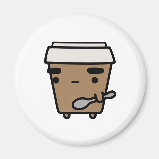 Koffie en speer magneet (Voorkant)