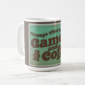 Koffie en spelletjes Tijd Epic  Vibes Koffiemok (Voorkant links)