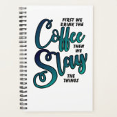 Koffie en spleet de dingen planner (Voorkant)
