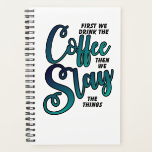 Koffie en spleet de dingen planner