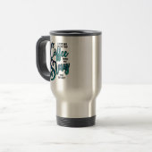 Koffie en spleet de dingen reisbeker (Voorkant links)