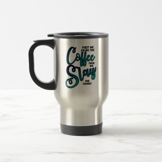 Koffie en spleet de dingen reisbeker (Links)
