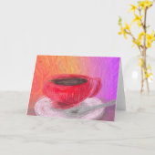 Koffie en sterke drank kaart (Gele Bloem)