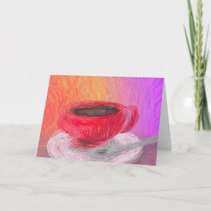 Koffie en sterke drank kaart